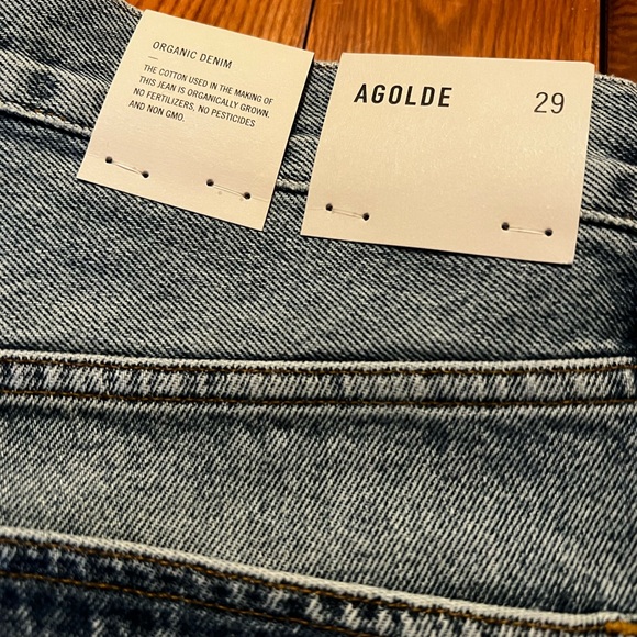 AGOLDE Criss Cross Oversized Denim Short in Momentum size 29 - Picture 2 of 5